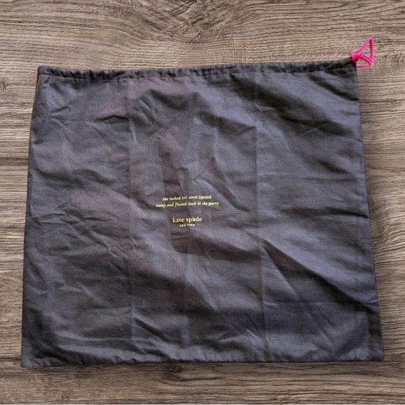 Kate Spade Dust Cover - Brown with pink drawstring closure - Picture 1 of 5